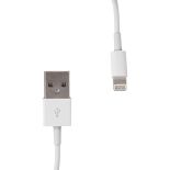 Whitenergy Kabel USB 2.0 do iPhone 5 transfer/ładowanie 30cm biały