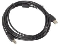 LANBERG kabel USB 2.0 AM-BM ferryt 3m czarny