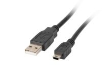 Lanberg kabel USB 2.0 mini AM-BM5P 30cm czarny