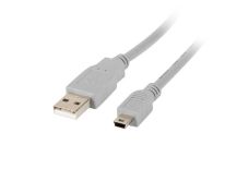 Lanberg kabel USB 2.0 mini AM-BM5P 1.8m szary