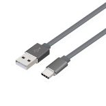 TB Kabel USB C - USB 2m szary, metalowy