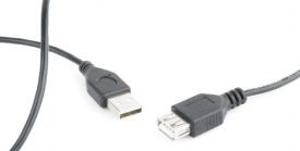 Gembird AM-AF kabel, przedłużacz USB 2.0 0.75M czarny