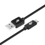 TB Kabel USB-Micro USB 50 cm czarny sznurek