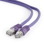 Gembird patchcord RJ45, kat. 6A, FTP, LSZH, 2m, fioletowy