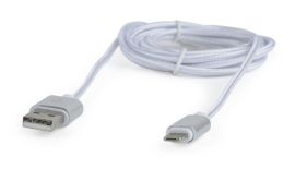 Gembird kabel dwustronny 2w1 Micro-USB + 8-pin , dane + ładowanie , 1.8m, srebr