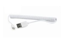 Gembird USB 2.0 AM do 8-pin, spirala, 1.5m, biały