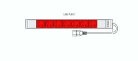 Fideltronik P-KP-7GBU (7 gniazd, rack 19'', 1U, wtyczka IEC320)