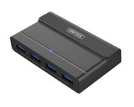 Unitek Hub 4x USB 3.1 z zasilaczem; Y-HB08003