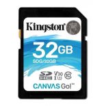 Kingston 32GB SDHC Canvas Go 90R/45W CL10 U3 V30