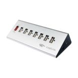 LogiLink - Hub biurkowy USB 2.0 Hub 7-portowy, z zasilaczem