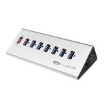 LogiLink - Hub biurkowy USB 3.0 Hub 7-portowy, z zasilaczem