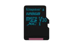 Kingston 128GB microSD Class U3 UHS-I 90R/45W