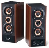 Genius SP-HF800A 3-Way Hi-Fi Wood Speakers