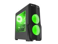 NATEC Genesis Gamingowa Obudowa TITAN 800 GREEN MIDI TOWER, USB 3.0