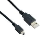 4World kabel USB 2.0 MINI 5pin AM/B MINI 1.8m (HQ, ferryt)