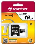 Transcend micro SecureDigital HC 16GB (Class 4) + adapter