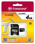 Transcend micro SecureDigital HC 4GB (Class 4) + adapter