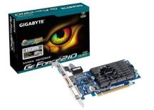 Gigabyte GeForce CUDA GT 210, 1GB DDR3 (64 Bit), HDMI, DVI, D-SUB, LP, BOX