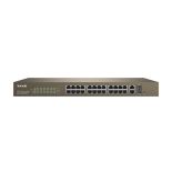 Tenda TEF1226P 24 X 10/100Mbps + 2 Gigabit Web Smart PoE Switch