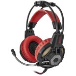 Redragon Słuchawki z mikrofonem Redragon LESTER Gaming czarno-czerwone