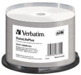 Verbatim CD-R [ spindle 50 , 700MB , 52x , white wide printable ]