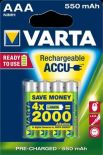 VARTA Akumulatorki VARTA ENDLESS ENERGY R2U AAA 550mAh 4szt