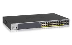 Netgear 24-Port Gigabit PoE+ Smart Pro Switch with 4 SFP Ports 190W (GS728TP v2)