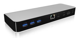 RaidSonic Technology IcyBox Stacja Dokująca z zasilaniem Thunderbolt 3 Type-C, HDMI, czytnik kart SD