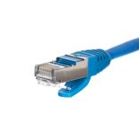 Netrack patchcord RJ45 (osłonka zalewana, kat. 5e FTP, 0.5m, niebieski)