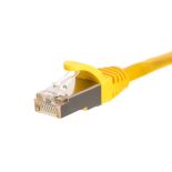 Netrack patchcord RJ45 (osłonka zalewana, kat. 5e FTP, 0.5m, żółty)