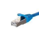 Netrack patchcord RJ45 (osłonka zalewana, kat. 5e FTP, 10m, niebieski)