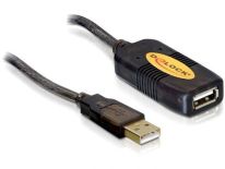 DeLOCK Przedłużacz USB 2.0 aktywny 10M czarny (AM-AF)