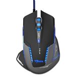 E-Blue Mysz przewodowa E-Blue Mazer Pro optyczna Gaming czarno-szara