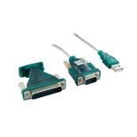 4World Adapter USB 2.0 do RS 232 DB9M DB25M