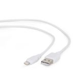 Gembird kabel do Apple 8-pin ładowanie,transmisja (Ipad,Iphone5/6/7/8/X)0.5m bia