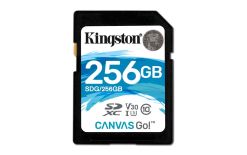 Kingston 256GB SDXC Canvas Go 90R/45W CL10 U3 V30