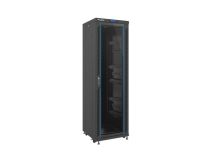 Lanberg szafa stojąca rack 19'' 37U/600x600mm czarna, szklane LCD; flat pack