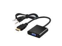 Savio CL-23/B Adapter HDMI - VGA z dźwiękiem