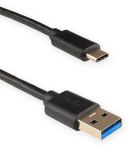 4World Kabel USB 3.0 , AM / B Micro USB-C transfer/ładowanie 1.0m czarny