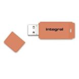 Integral Neon 32GB USB 3.0 Flash Drive 110/20 MB/s Pomarańczowy