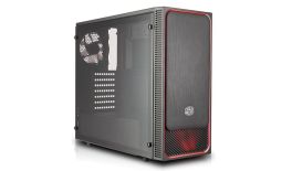 Cooler Master obudowa MASTERBOX E500L czerwona z oknem