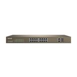 Tenda TEF1218P-16-250W 16 X 10/100Mbps PoE + 2 Gigabit/SFP Smart, max 230W