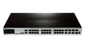 D-Link DGS-3420-28TC xStack 24-port 10/100/1000 Layer 2+ Stackable Managed Gigabit Switch