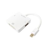 LogiLink adapter Mini DisplayPort do HDMI/DVI/DisplayPort 3w1