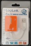 LogiLink hub USB 4-portowy ''smile'' (pomarańczowy)