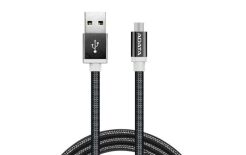 A-Data cable USB type-A , charge and sync data on Android, black