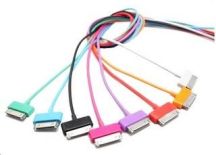 4World Kabel do transmisji danych iPhone 4 / iPod / iPad, 1m, USB 2.0 Czarny