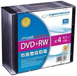 Esperanza 1023 - DVD+RW [ slim jewel case 10 , 4.7GB , 4x ]