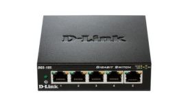 D-Link DGS-105/E 5-port 10/100/1000 Gigabit Metal Housing Desktop Switch