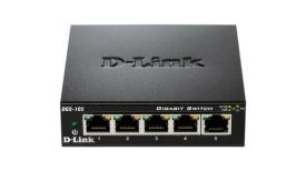 D-Link Switch niezarządzalny D-Link 5-portowy DGS-105 Metal Box 10/100/1000Gigabit